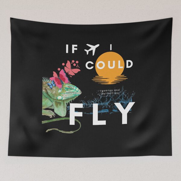 Item preview, IF I COULD FLY-IGUANAS AND BUTTERFLIES designed and sold by Flirt-Teez.