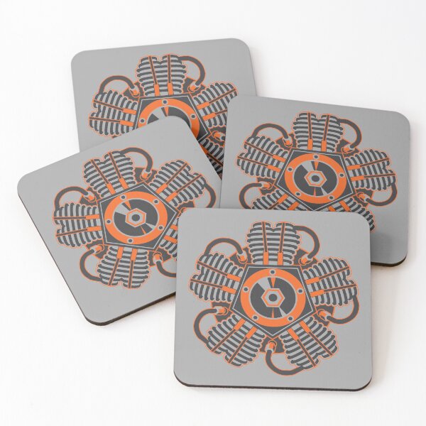 Item preview, Radial Engine Two Tone Orange designed and sold by Radial Designs.