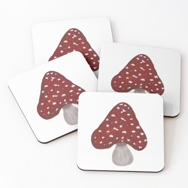 Item preview, Red Mushroom With White and Yellow Spots designed and sold by FloweringFrog.