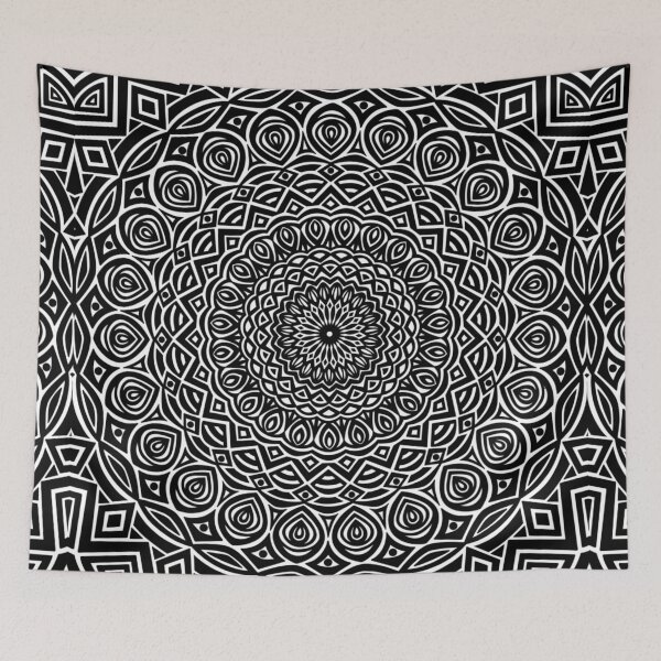 Item preview, Black Mandala Design // Extra Detailed Geometric Ethnic Tribal Pattern designed and sold by AEJdesign.