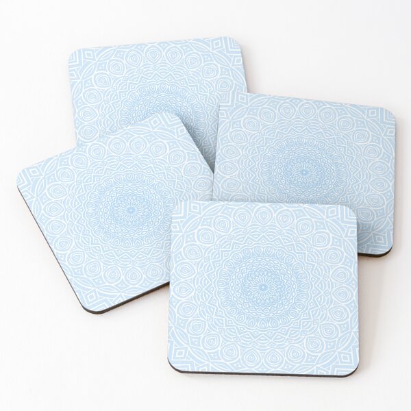 Item preview, Light Blue Mandala Design // Extra Detailed Geometric Ethnic Tribal Pattern designed and sold by AEJdesign.
