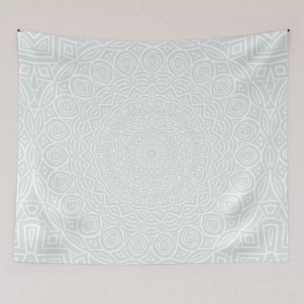 Item preview, Light Gray Mandala Design // Extra Detailed Geometric Ethnic Tribal Pattern designed and sold by AEJdesign.