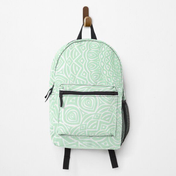 Item preview, Mint Green Mandala Design // Extra Detailed Geometric Ethnic Tribal Pattern designed and sold by AEJdesign.