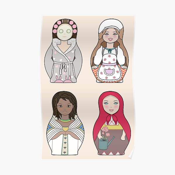 Nesting Doll Pattern Poster