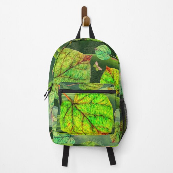 Item preview, Blowing in the wind. Green leaves and butterflies. designed and sold by anneliesfineart.
