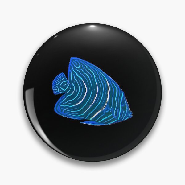Item preview, Semicircle Angelfish Print (Small) designed and sold by OceanVentures.