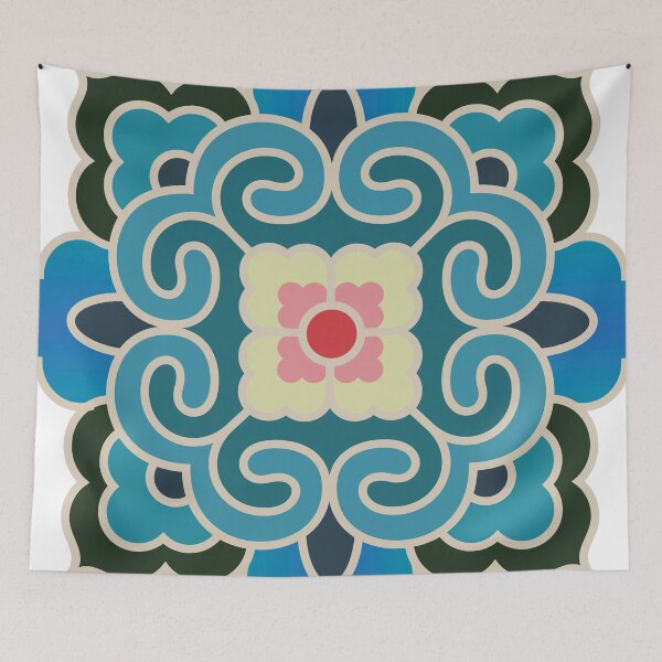 Item preview, Korean Traditional Beige Pattern Style 1 on White BG designed and sold by FollowtheOrigin.