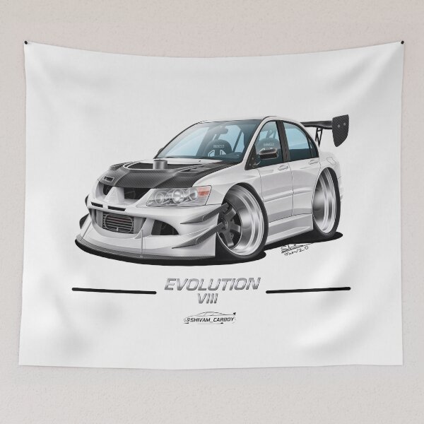 Item preview, evo 8 caricature artwork! designed and sold by ShivamSharma.