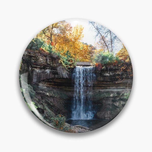 Item preview, Minnehaha Falls-Autumn in Minneapolis designed and sold by anthonylonder.