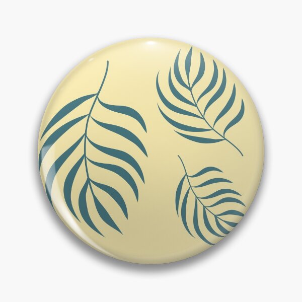 Item preview, Patrón de hojas de palmera Acera verde y amarillo designed and sold by zenygirl.