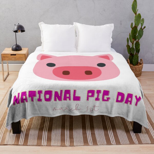Item preview, National Pig Day (March 1st) designed and sold by Nathalie Aynié.