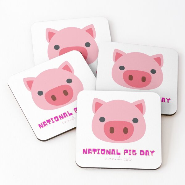 Item preview, National Pig Day (March 1st) designed and sold by Nathalie Aynié.