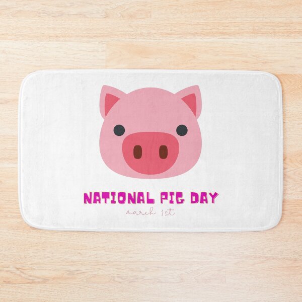 Item preview, National Pig Day (March 1st) designed and sold by Nathalie Aynié.