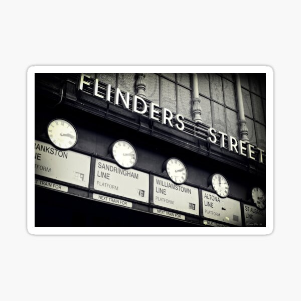 Station Clocks Sticker
