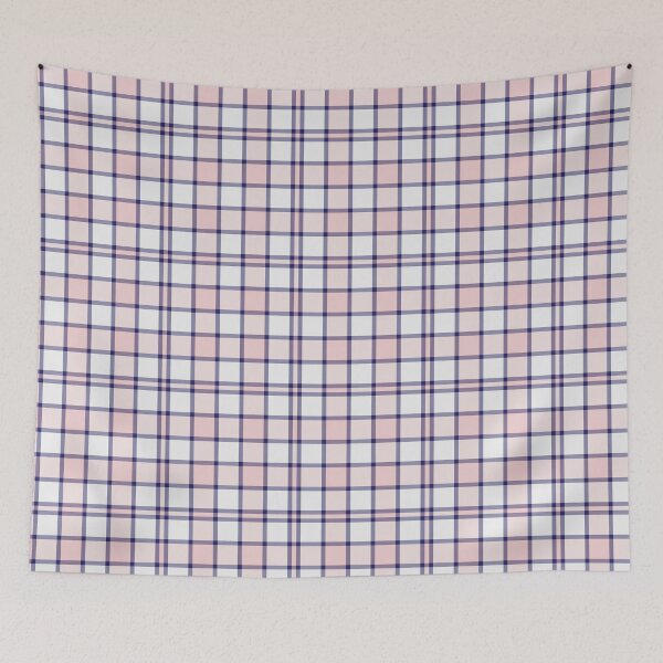 Artikelvorschau, Pink Navy Plaid Tartan Textured Pattern entworfen und verkauft von Siu-Hong Mok.