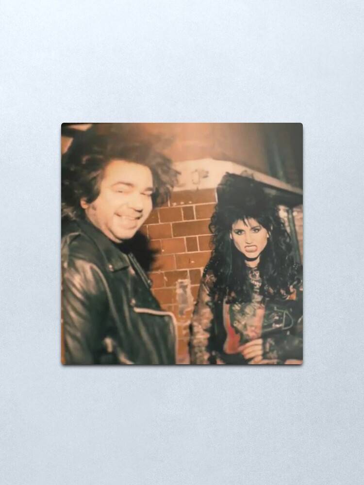 Alternate view of Laszlo & Nadja in the 80s Metal Print