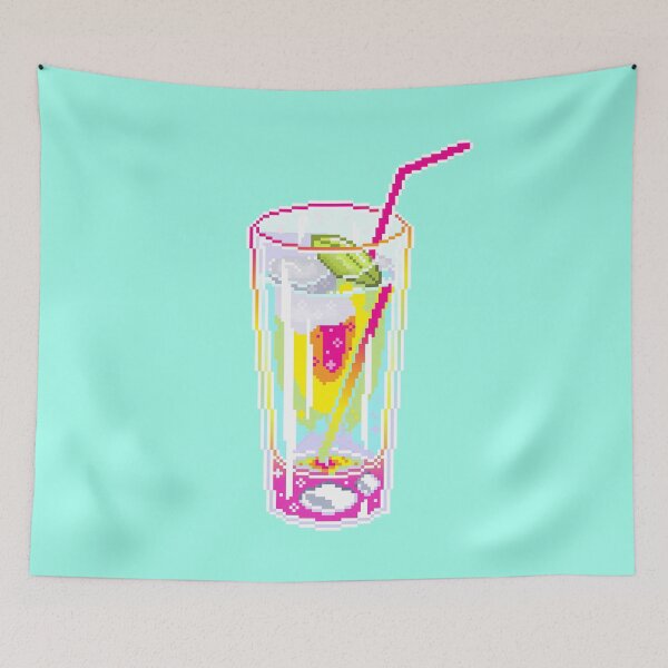 Item preview, Beautiful Kawaii Pixel Art Rainbow Drink designed and sold by JKawaiiCo.