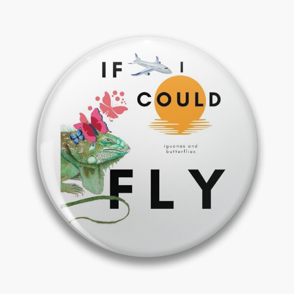Item preview, IF I COULD FLY -IGUANAS AND BUTTERFLIES designed and sold by Flirt-Teez.