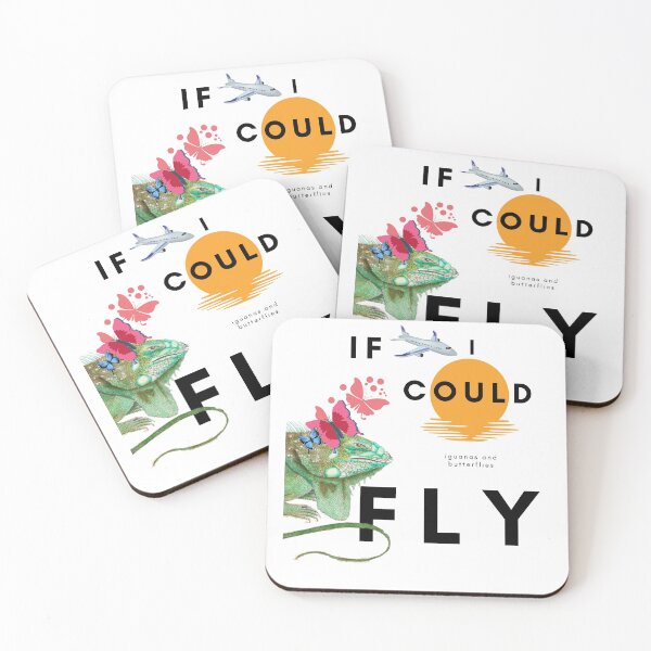 Item preview, IF I COULD FLY -IGUANAS AND BUTTERFLIES designed and sold by Flirt-Teez.