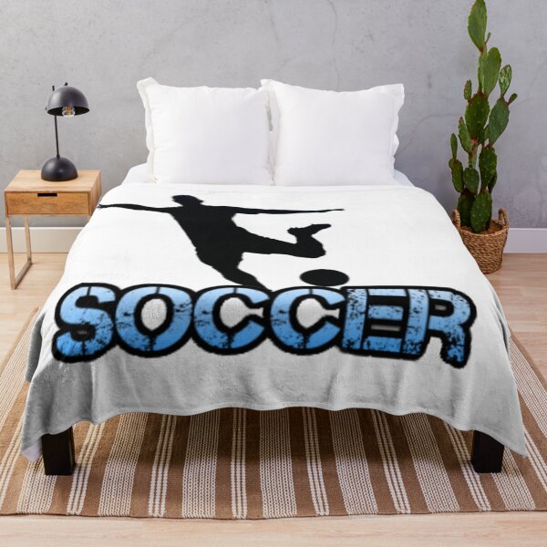 Item preview, Cool Light Blue Splat Text Soccer Design designed and sold by shopsimply.