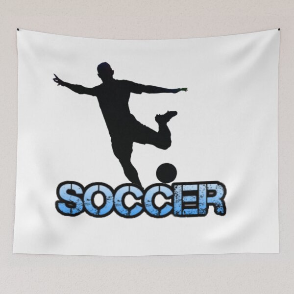 Item preview, Cool Light Blue Splat Text Soccer Design designed and sold by shopsimply.