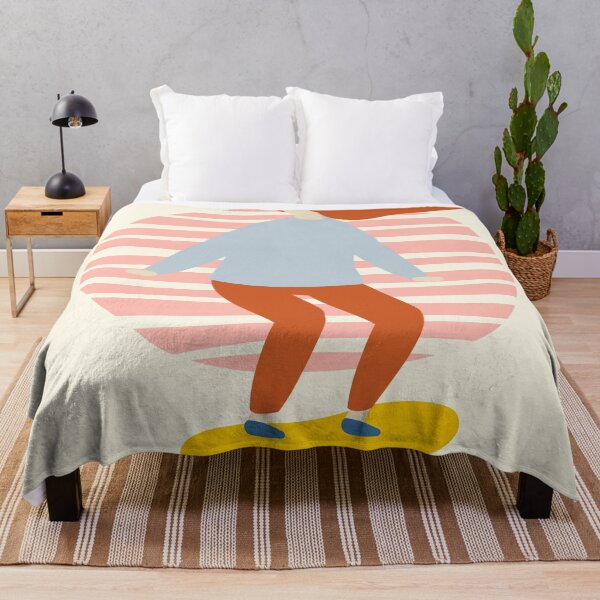 Item preview, Orange and yellow pastel girl skateboarder designed and sold by RRdesigned.