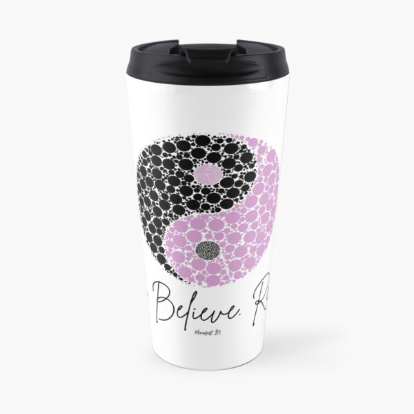 Manifest It! Purple Ying Yang Travel Mug
