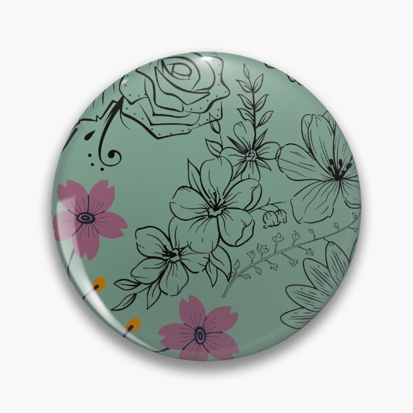 Artikelvorschau, Vintage Rosen Gänseblümchen Sonnenblumen und Jasmin Blumen Muster entworfen und verkauft von ArtIsSixthSense.