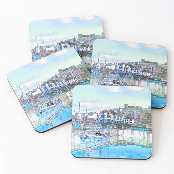 Item preview, Whitby Harbour Watercolour  designed and sold by Alisonchambers2.