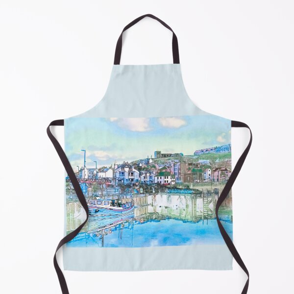 Artikelvorschau, Whitby Harbor Aquarell entworfen und verkauft von Alisonchambers2.
