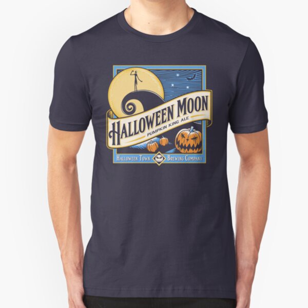 Halloween Moon Slim Fit T-Shirt