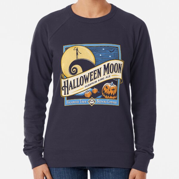 Halloween Moon Lightweight Sweatshirt