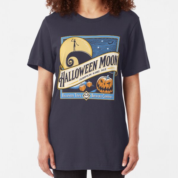 Halloween Moon Slim Fit T-Shirt