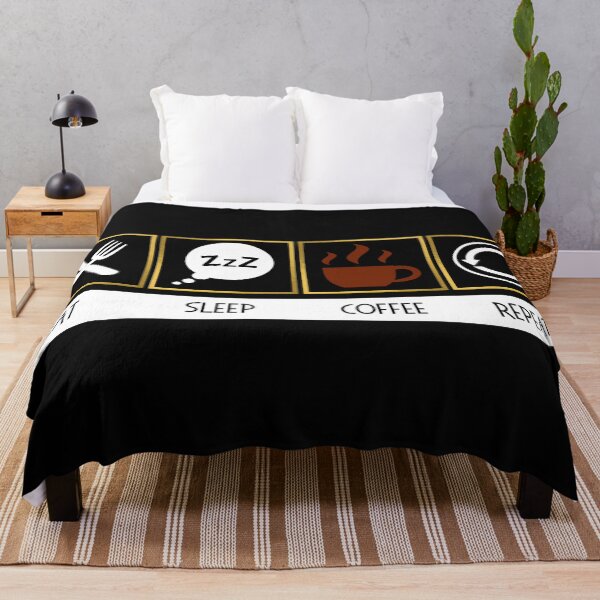Item preview, Eat Sleep Coffee Repeat designed and sold by denofartists.