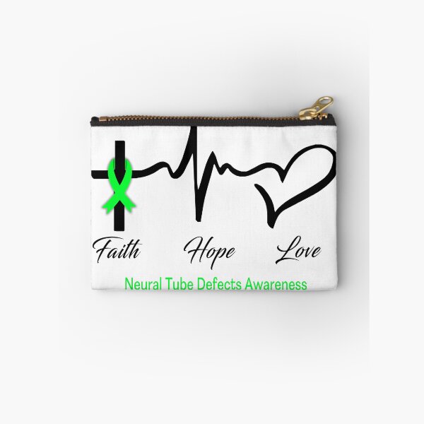 Aperçu de l'œuvre Faith Hope Love Sensibilisation aux défauts du tube neural créée et vendue par frechettee.