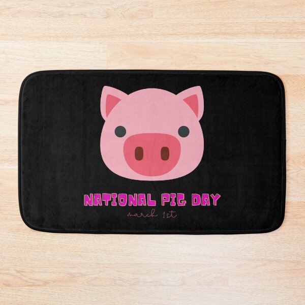 Item preview, National Pig Day (March 1st) designed and sold by Nathalie Aynié.