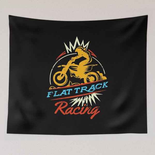 Item preview, Flat Track Racing Vehicle Biker Race Travel Wheel Dirt Bike Race Bike Two Wheels Garage Travel Car Driver Rider Tee designed and sold by shirti.