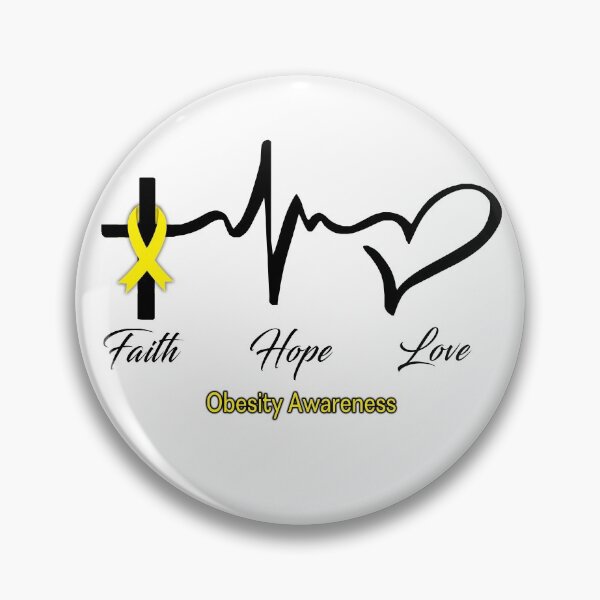 Item preview, Faith Hope Love Obesity Awareness designed and sold by frechettee.