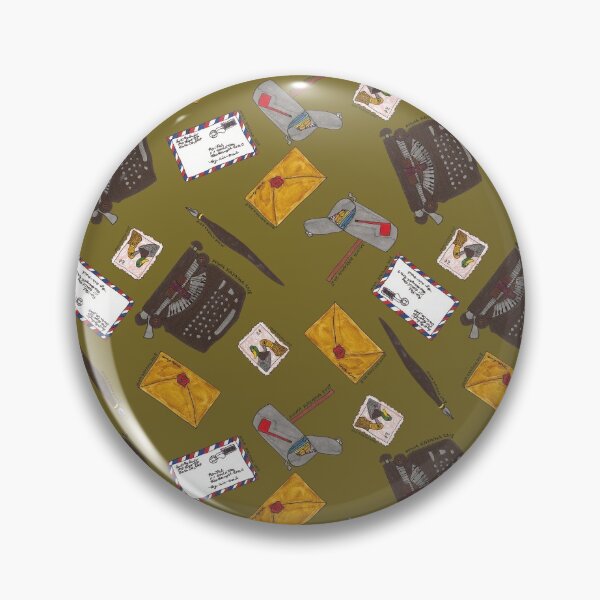 Item preview, Penpal Design in Olive Green designed and sold by wolflenoa.
