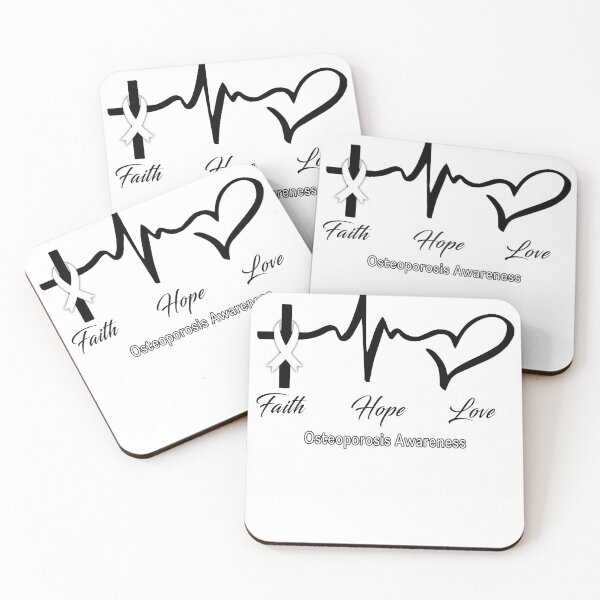 Item preview, Faith Hope Love Osteoporosis Awareness designed and sold by frechettee.