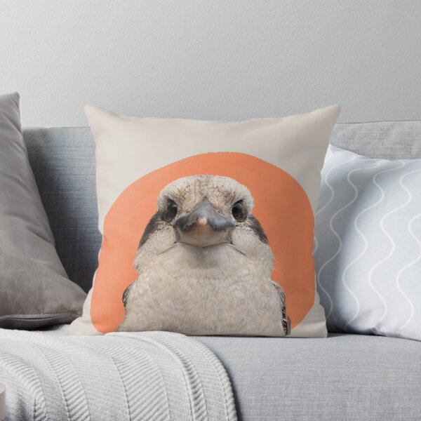 Mabel The Kookaburra Throw Pillow