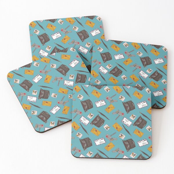 Item preview, Penpal Design in Teal designed and sold by wolflenoa.