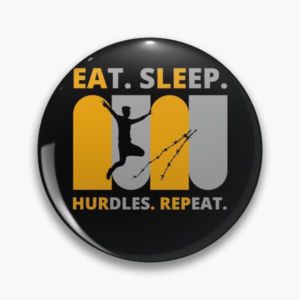 Item preview, Eat Sleep Hurdles Repeat designed and sold by Vibing-Right.
