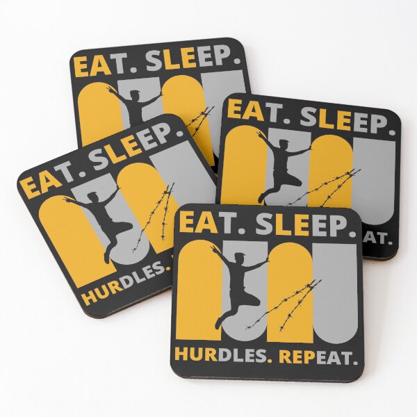 Item preview, Eat Sleep Hurdles Repeat designed and sold by Vibing-Right.