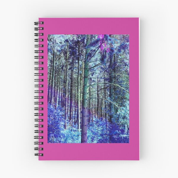 Item preview, Enchanted forest in purple, green and blue designed and sold by Pelikancrazy.