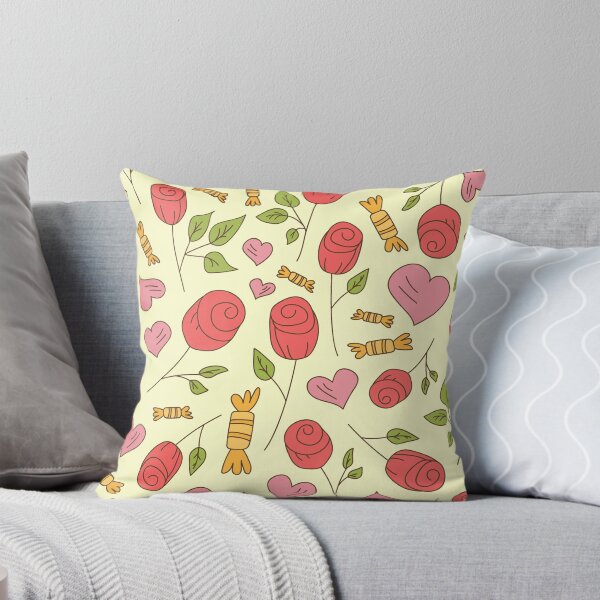Item preview, Roses, hearts and candy pattern designed and sold by olhakozachenko.