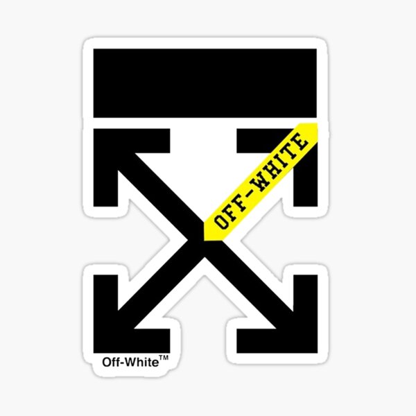 white 12 off Sticker