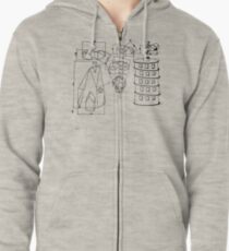 Bescheidene Maus - Nichts aus etwas aufbauen Hoodie mit Reißverschluss