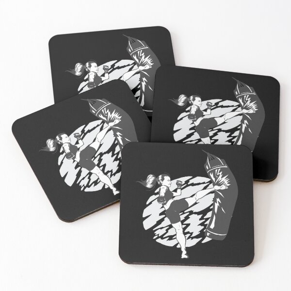 Item preview, HIGH KICK, Woman kickboxing designed and sold by JuiceDesign.