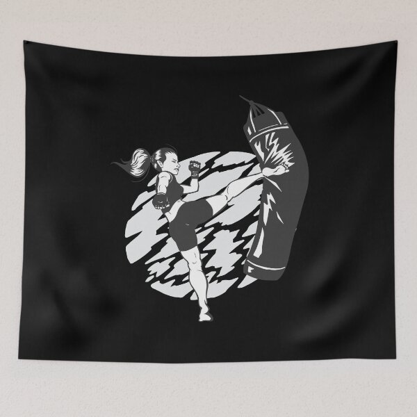 Item preview, HIGH KICK, Woman kickboxing designed and sold by JuiceDesign.
